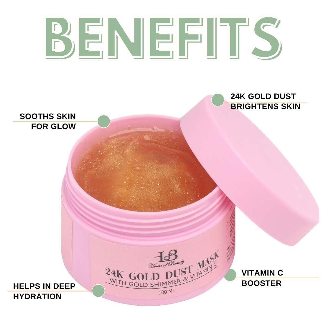 House of Beauty 24K Gold Dust Face Mask 