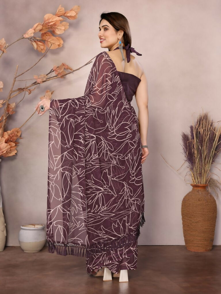Partywear Designer Georgette Beat Fancy Saree - Durga