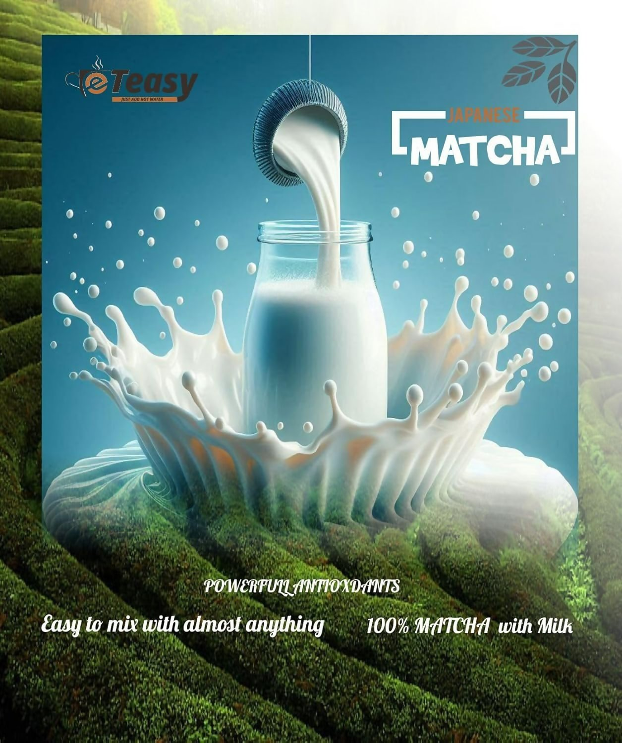 Eteasy Japanese Matcha Sonti Mix Milk Drink Kashmiri Kesar Saffron Mix Powder | Swadesiicart