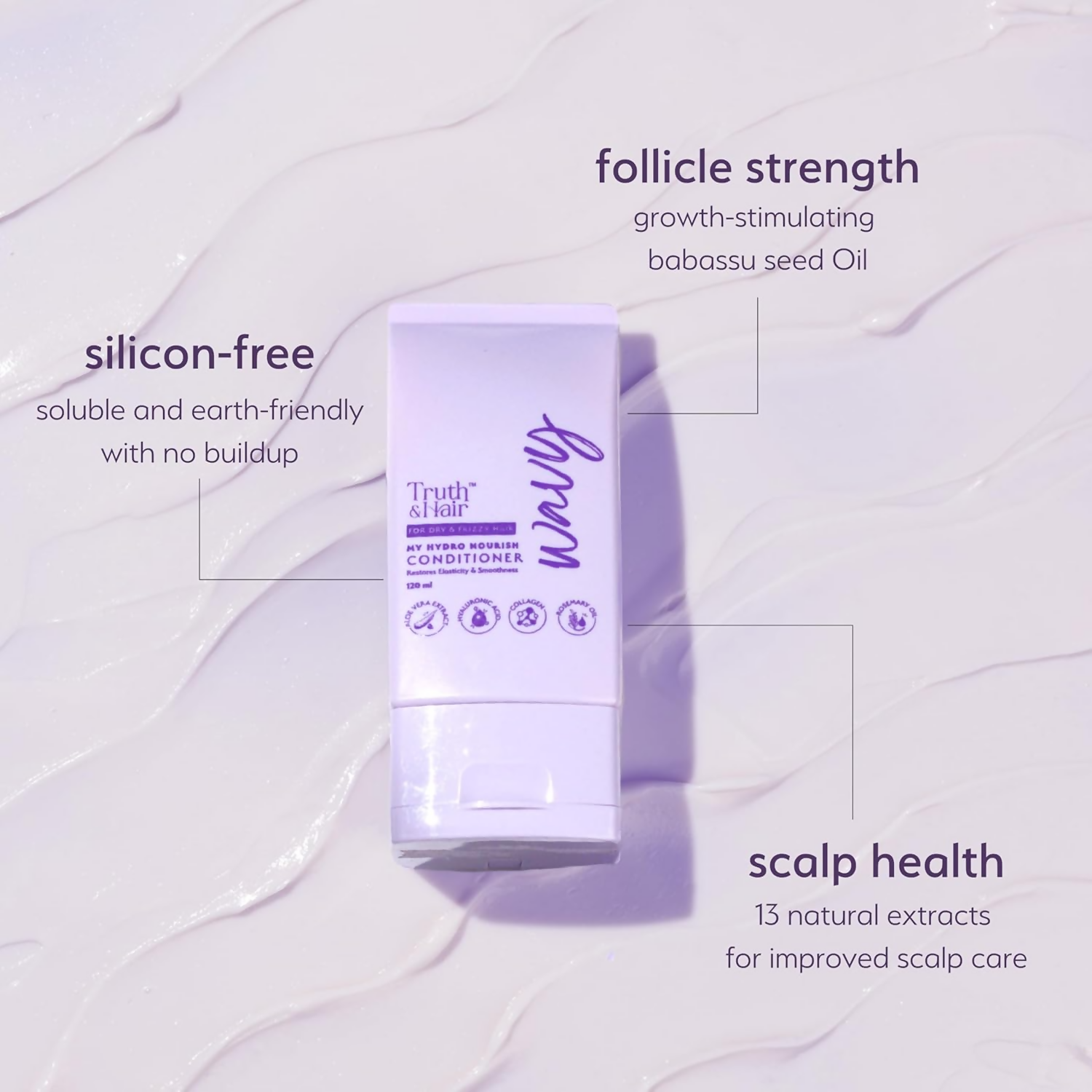 Truth & Hair Hydro Nourish Conditioner For Wavy Hair  Grab2Buy Truth & Hair Grab2Buy