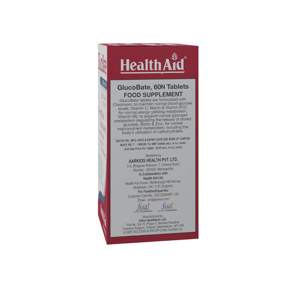 HealthAid GlucoBate Tablets 