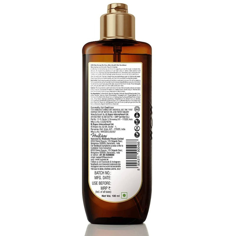 Wow Skin Science Red Onion Black Seed Oil Hair Conditioner  Grab2Buy Wow Skin Science Grab2Buy