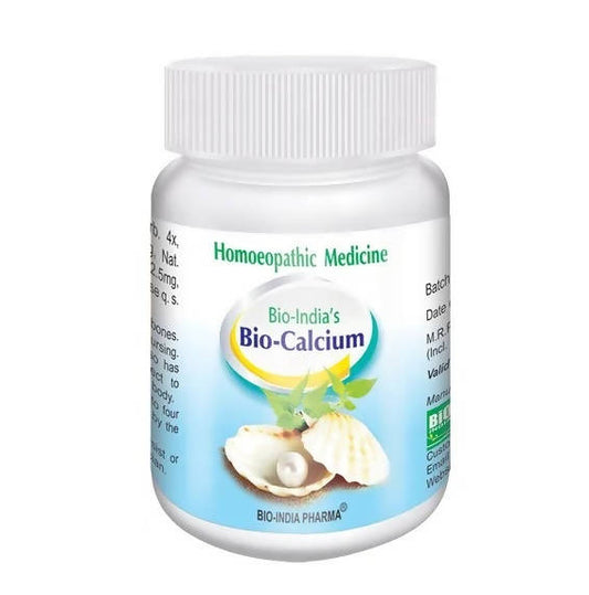 Bio India Homeopathy Bio-Calcium Tablets – Homeopathic Calcium & Bone Wellness Supplement 