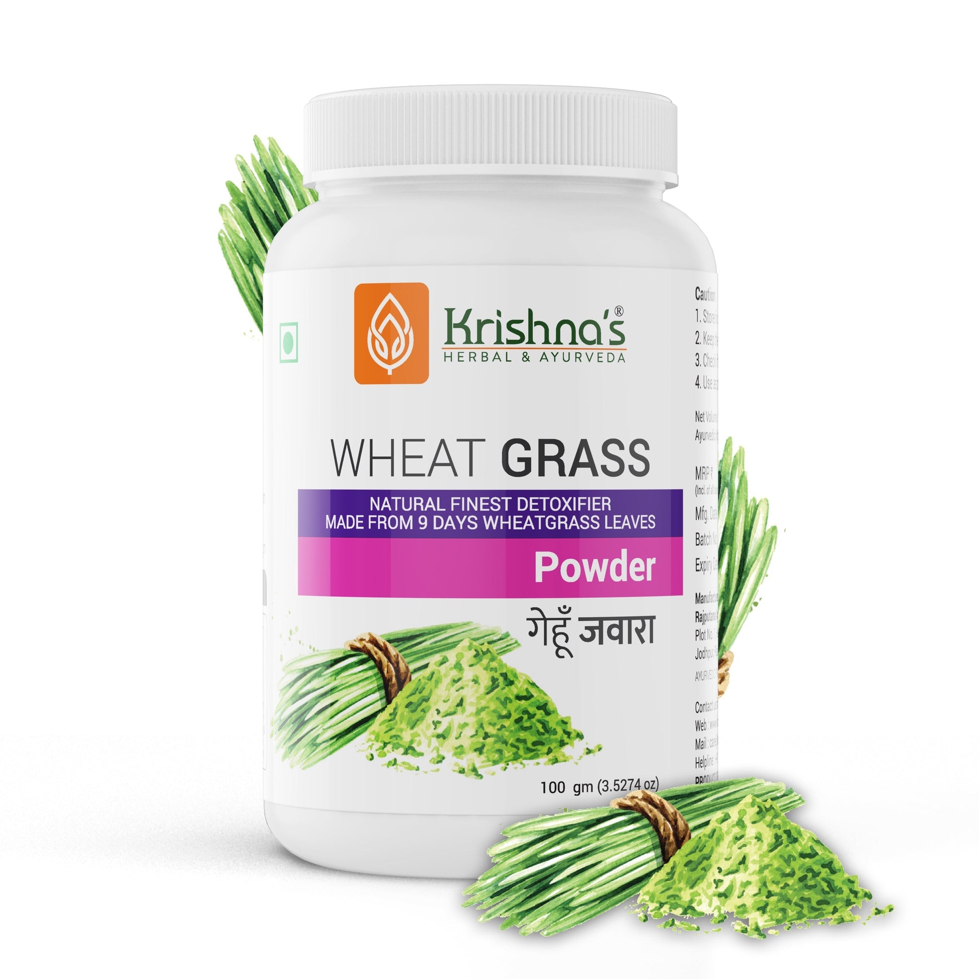 Krishna'S Herbal & Ayurveda Wheatgrass Powder 
