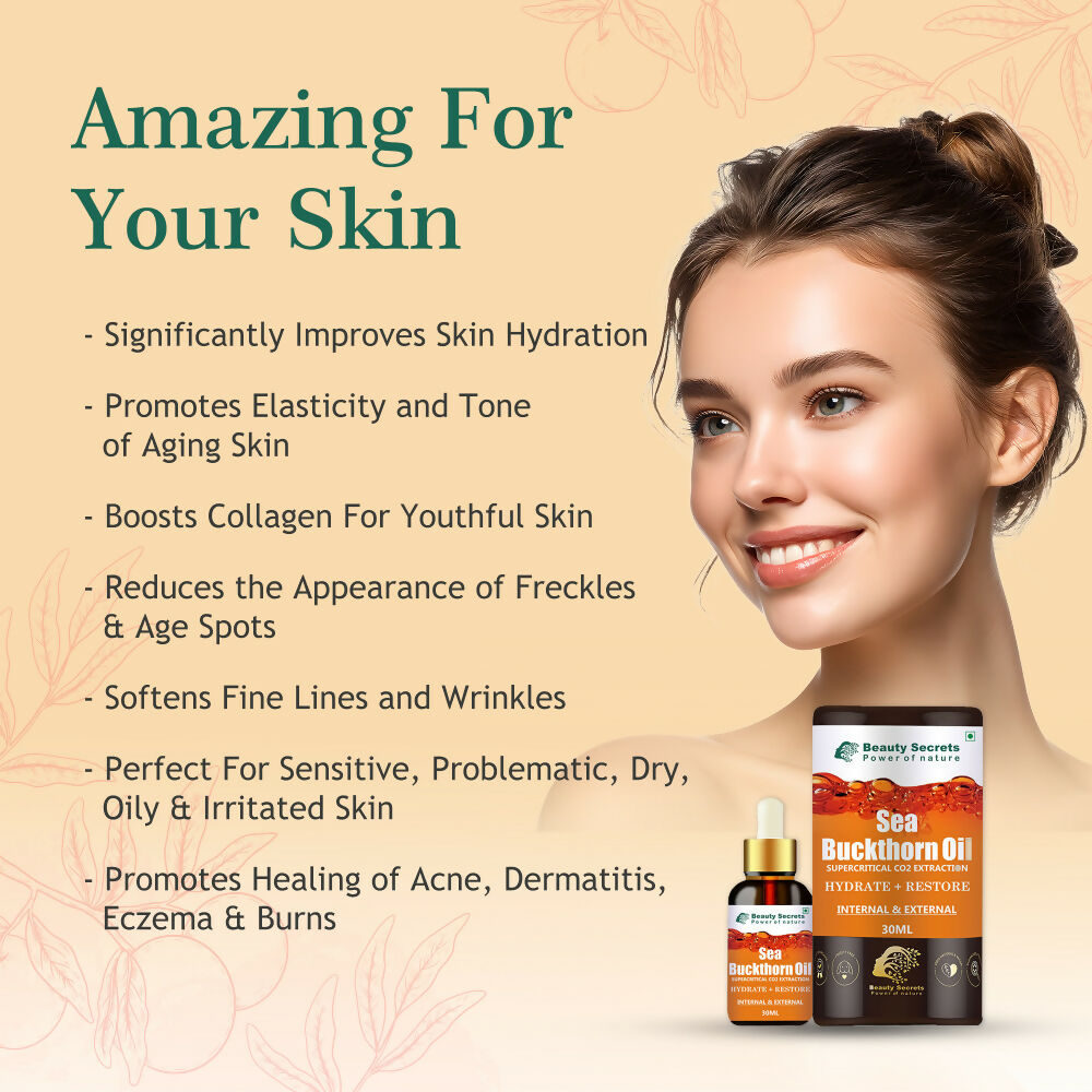 Beauty Secrets Organic Sea Buckthorn Berry Oil  Grab2Buy Beauty Secrets Grab2Buy