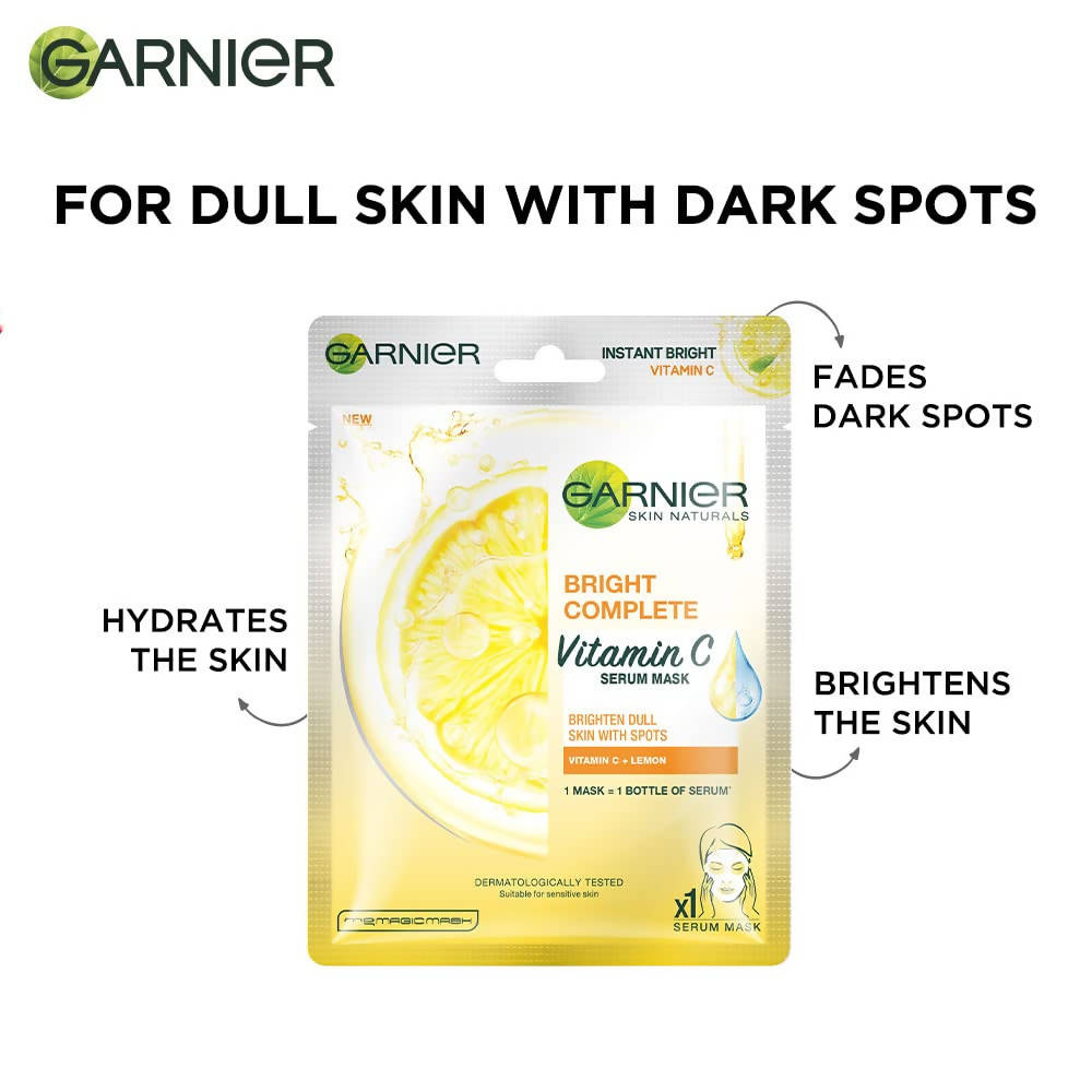 Garnier Bright Complete Vitamin C Serum Sheet Mask 