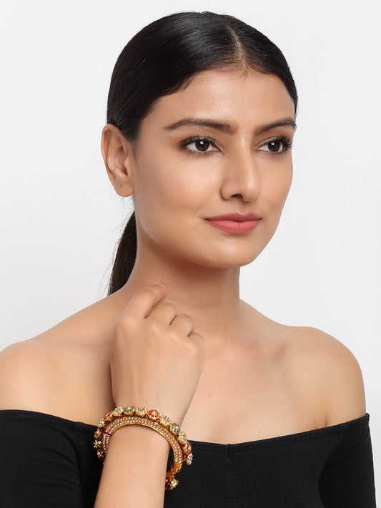 Multi Embellished Bangle - Ruby Raang - Grab2buy