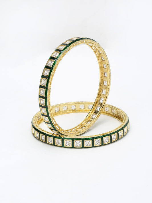 Meenakari Bangles Set Of 2 - Ruby Raang - Grab2buy