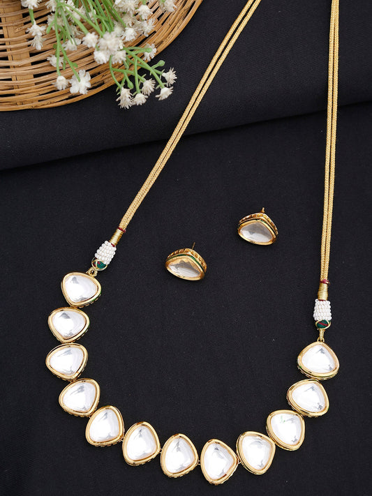 Kundan Choker With Kundan Studs - Ruby Raang - Grab2buy