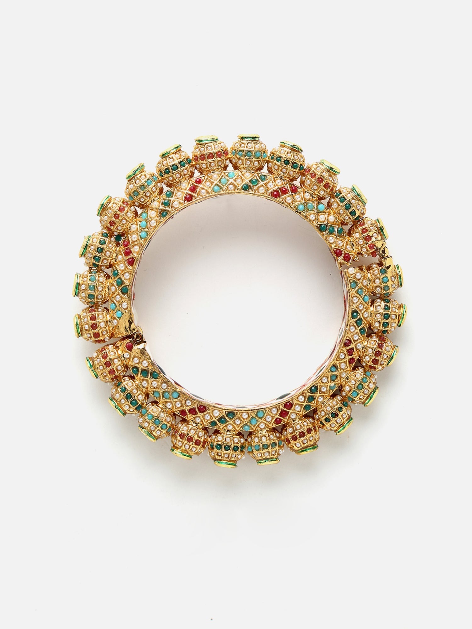 Multi Embellished Bangle - Ruby Raang