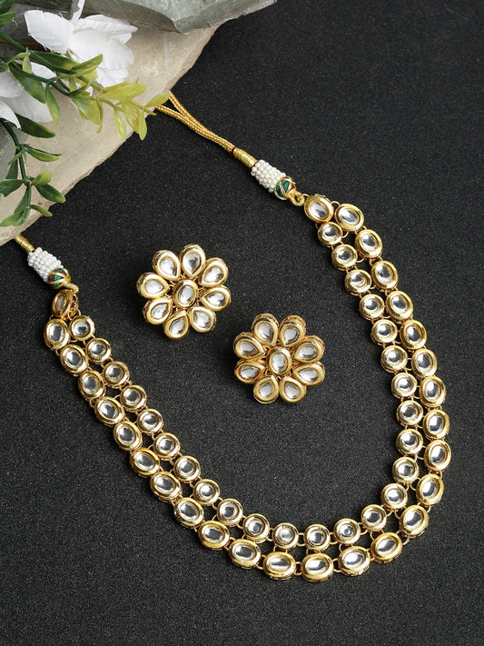 Kundan Choker With Studs - Ruby Raang - Grab2buy