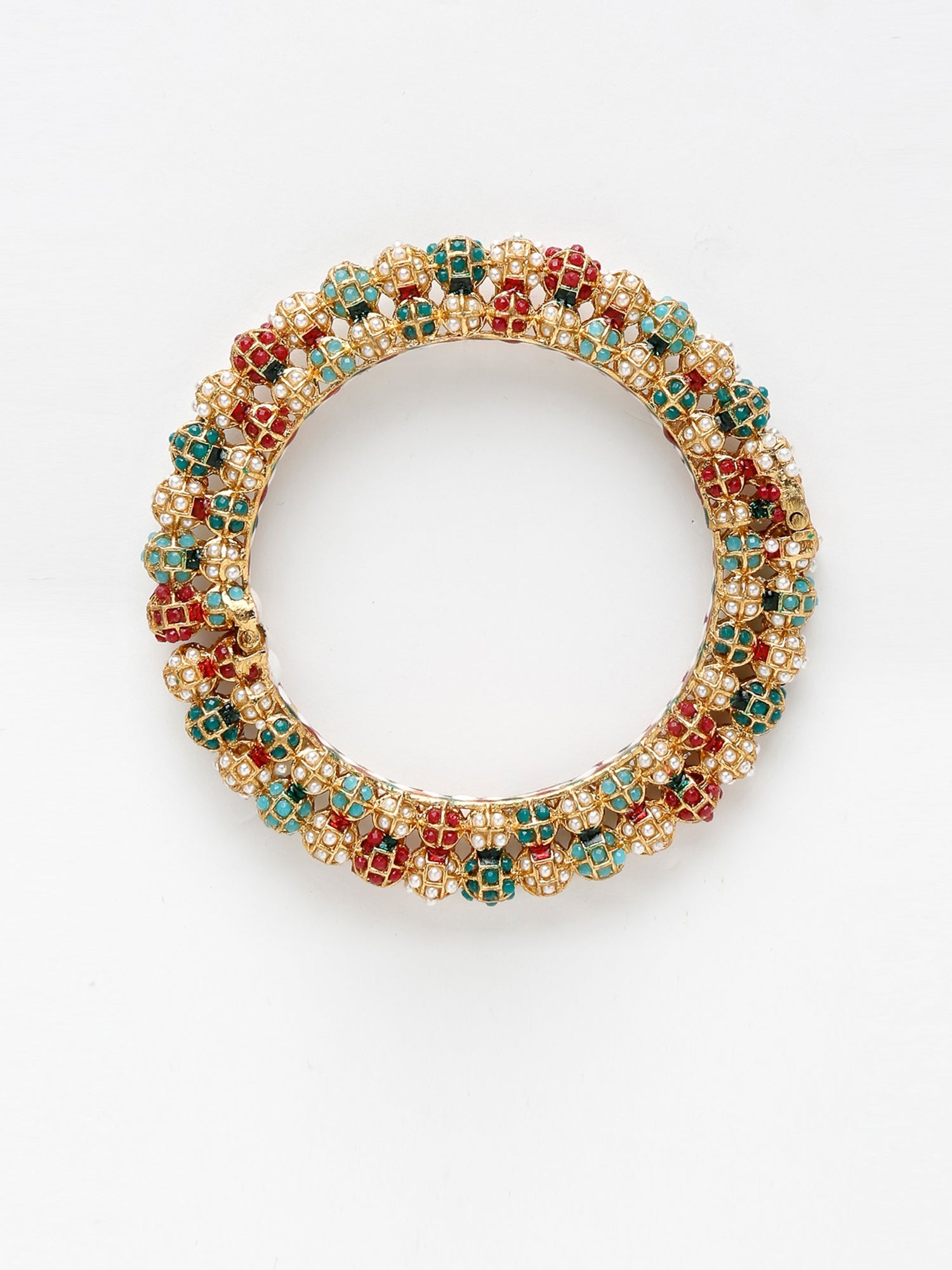 Multi Embellished Bangle - Ruby Raang