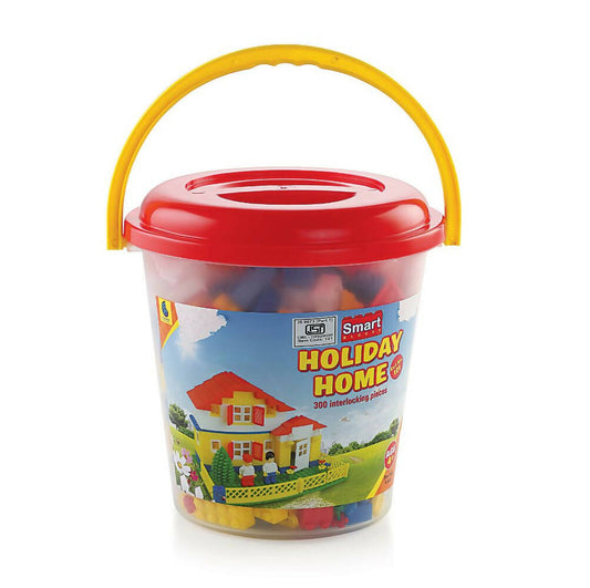 Peacock Learning & Educational Building Interlocking Blocks Set For Kids - Bucket - Grab2buy