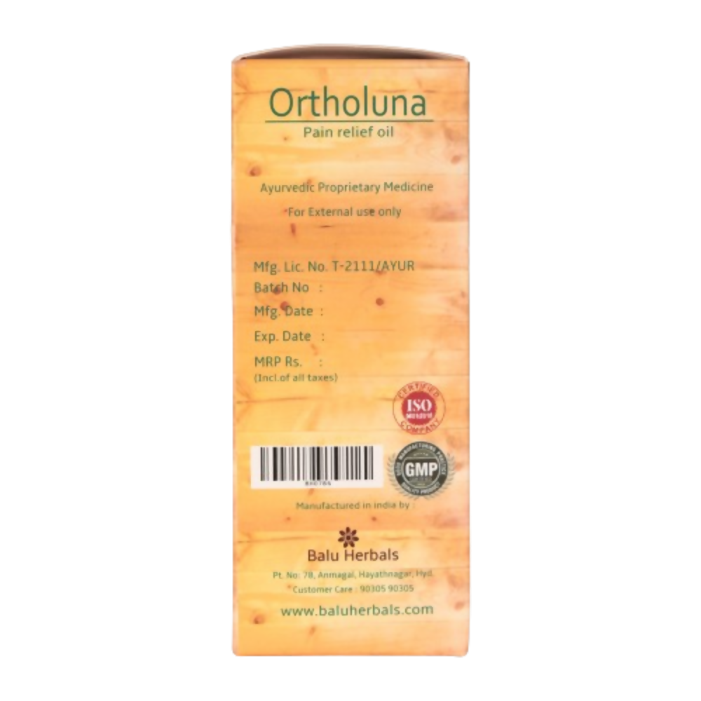 Balu Herbals Ortholuna Oil 