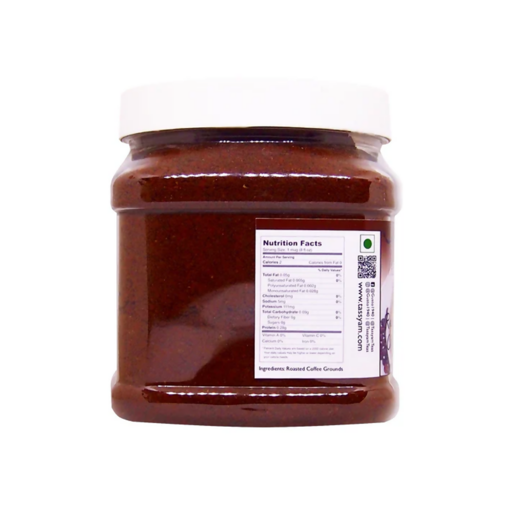 Tassyam Organics Roasted Arabica Coffee Grounds Jar