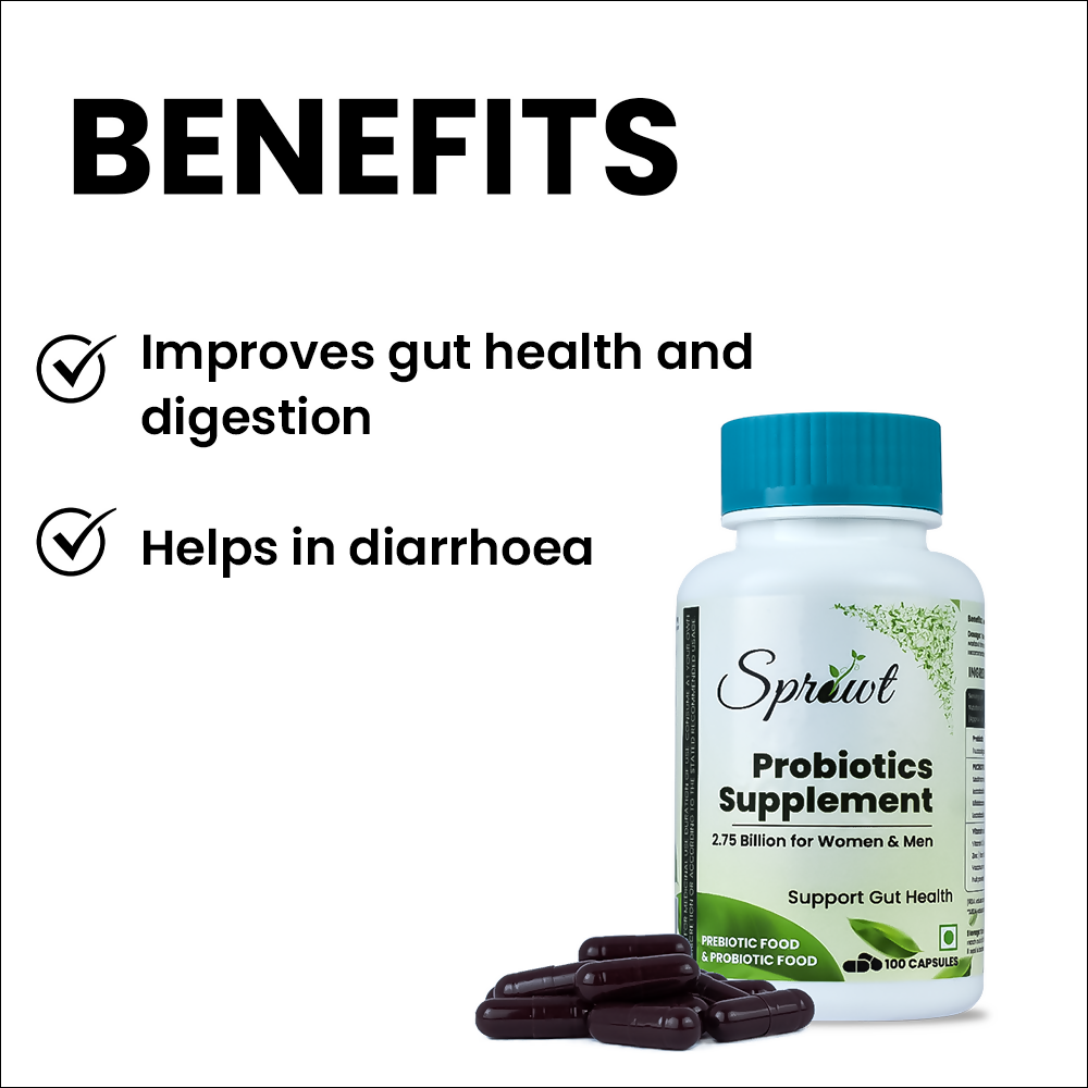 Sprowt Probiotics Supplement Capsules - Grab2buy