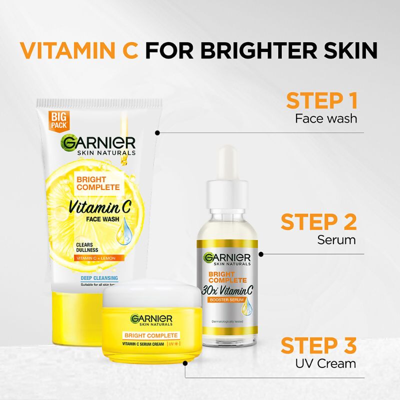 Garnier Skin Naturals Bright Complete Vitamin C Serum Cream - Grab2buy