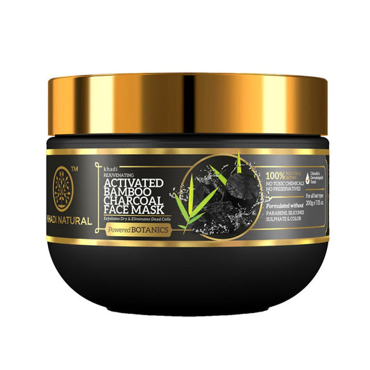 Khadi Natural Activated Bamboo Charcoal Face Mask - 200gm 