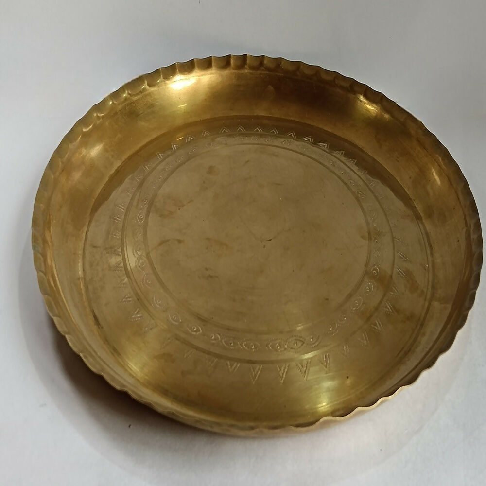 Brass Rekabi/Thali  Grab2Buy Om Sai Bhakti Grab2Buy