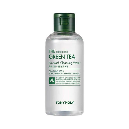 Tonymoly The Chok Chok Green Tea Cleansing Water - Korean Skincare | Swadesiicart