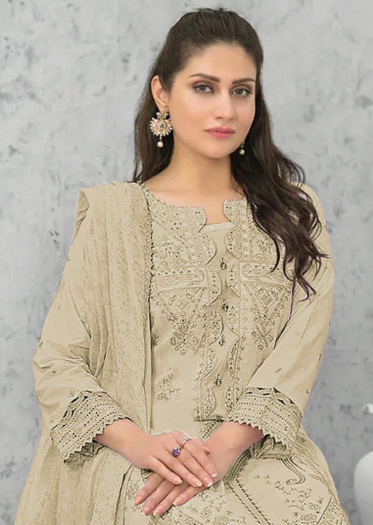 Aastha Fashion Green Cotton Glamorous Festival Wear Pakistani Suit