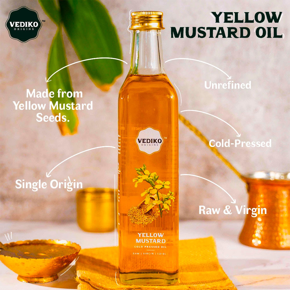 Vediko Origins Yellow Mustard Oil  Grab2Buy Vediko Origins Grab2Buy