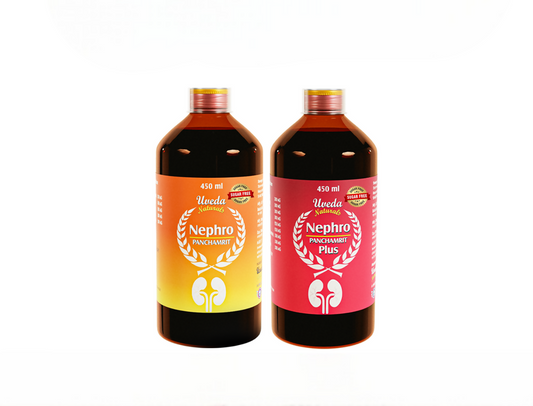 Uveda Naturals Nephro Panchamrit and Nephro Panchamrit Plus Sugar Free Combination 