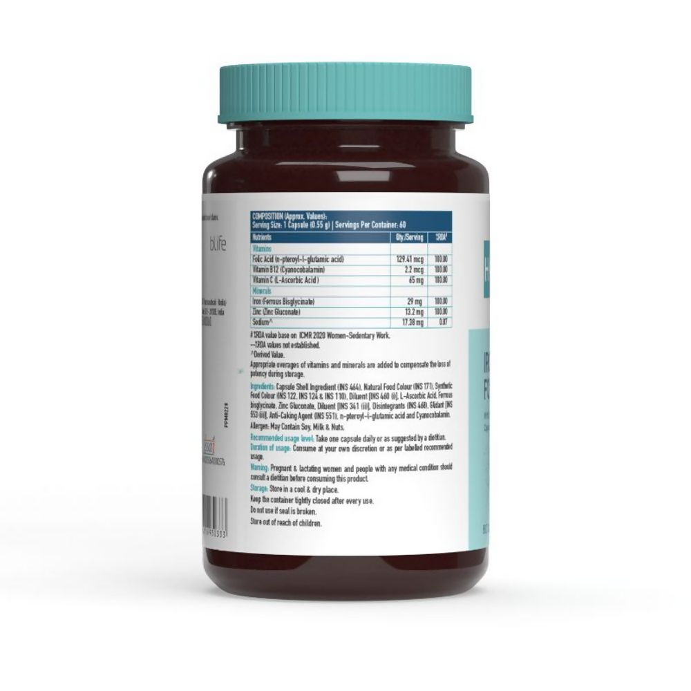 HK Vitals Iron and Folic Acid Capsules - Grab2buy