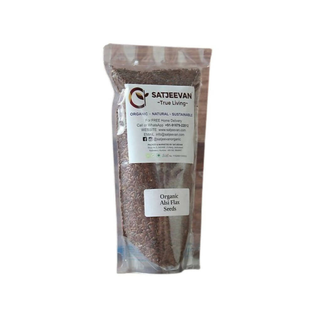 Satjeevan Organic Alsi Flax Seeds - Grab2buy