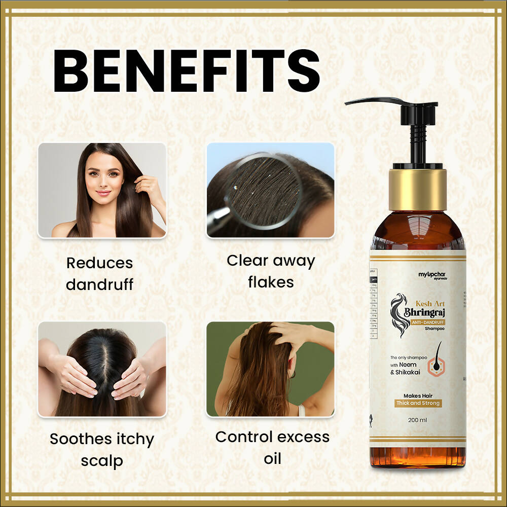 myUpchar Ayurveda KeshArt Bhringraj Anti-Dandruff Shampoo 