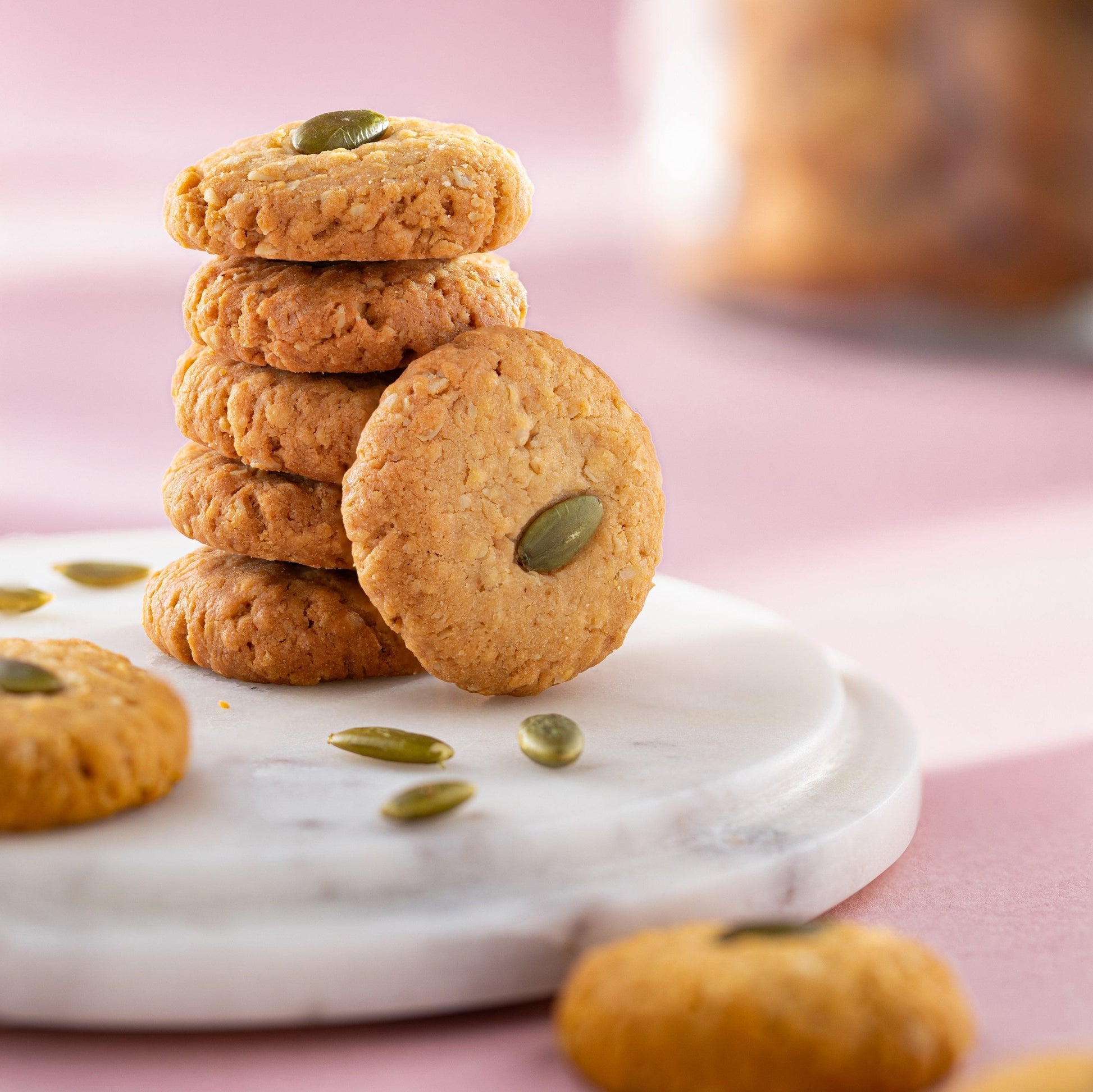 Almond House Oats Jaggery Cookies Jar | Swadesiicart