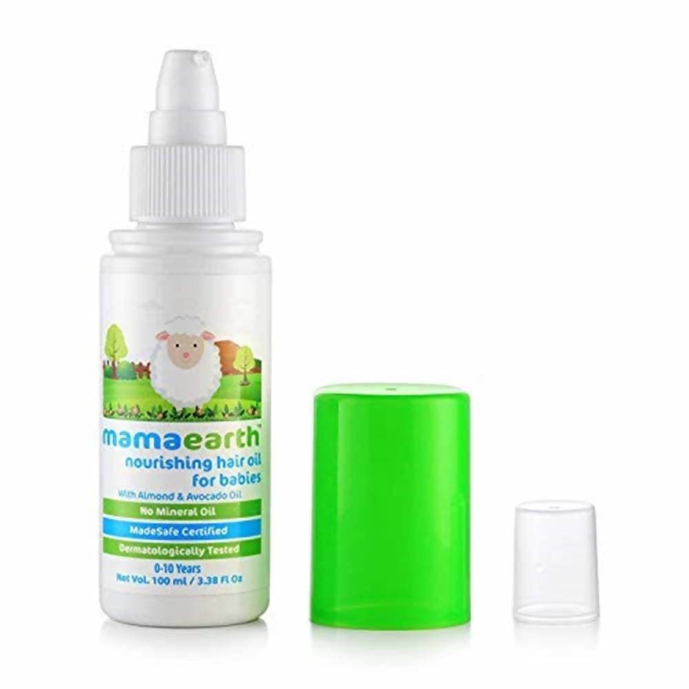 Mamaearth Nourishing Hair Oil For Babies For Repairs Dry Scalp & Stimulates New Hair Growth 
