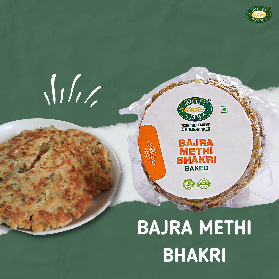 Millet Amma Baked Bajra Methi Bhakhri - Grab2buy
