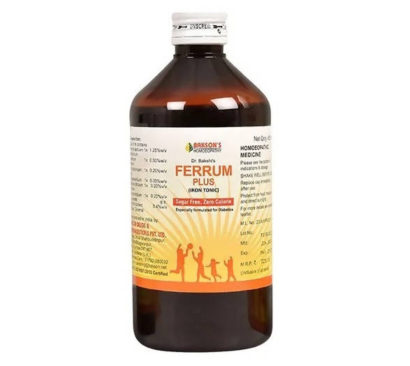 Bakson's Homeopathy Ferrum Plus- Sugar Free 