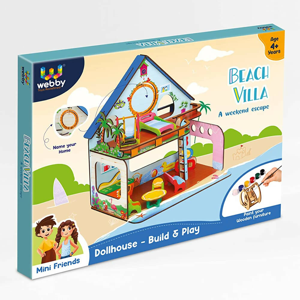 Webby Beach Villa The Weekend Escape All Side Play Doll House  Grab2Buy Webby Grab2Buy