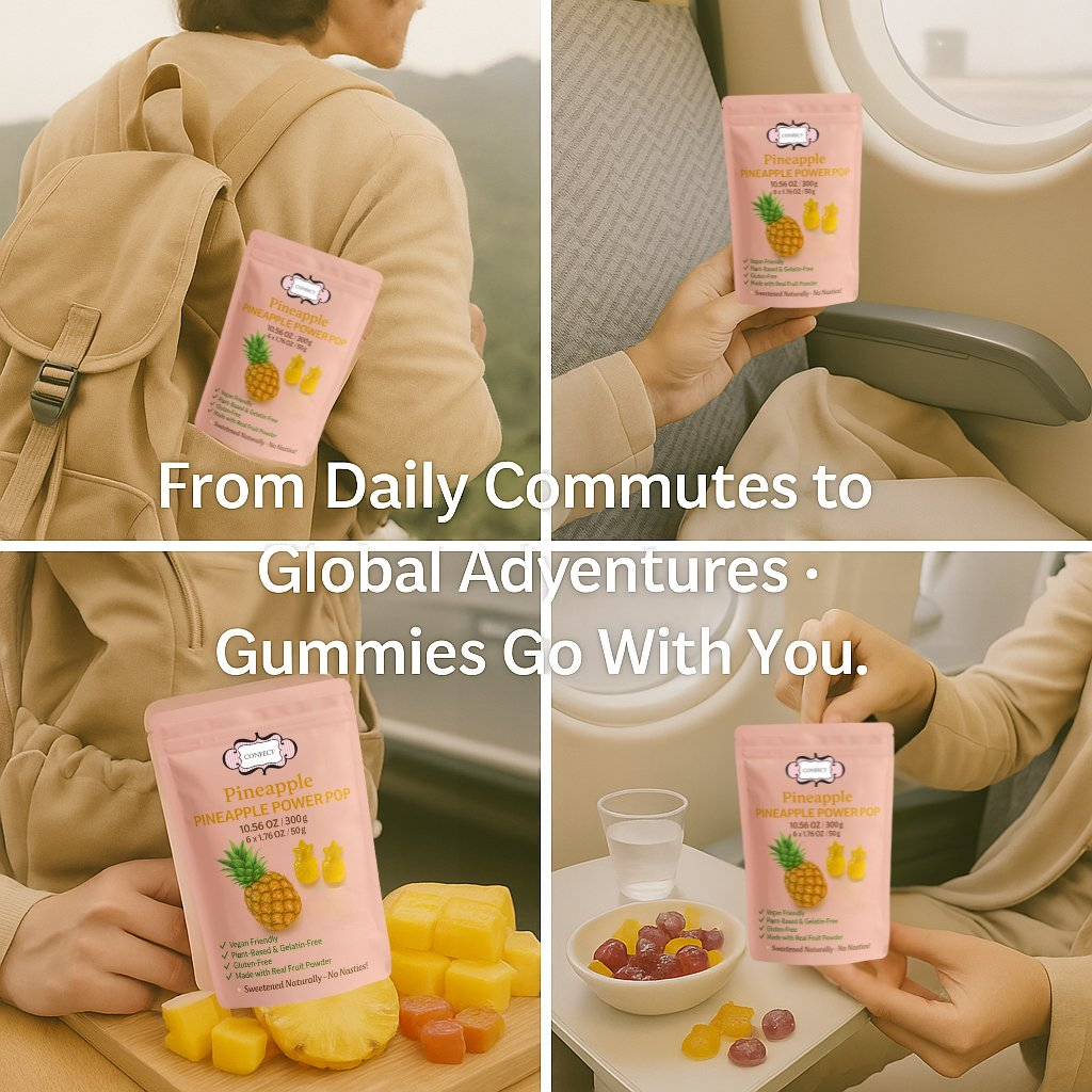 Confect Pineapple Power Pop Gummies