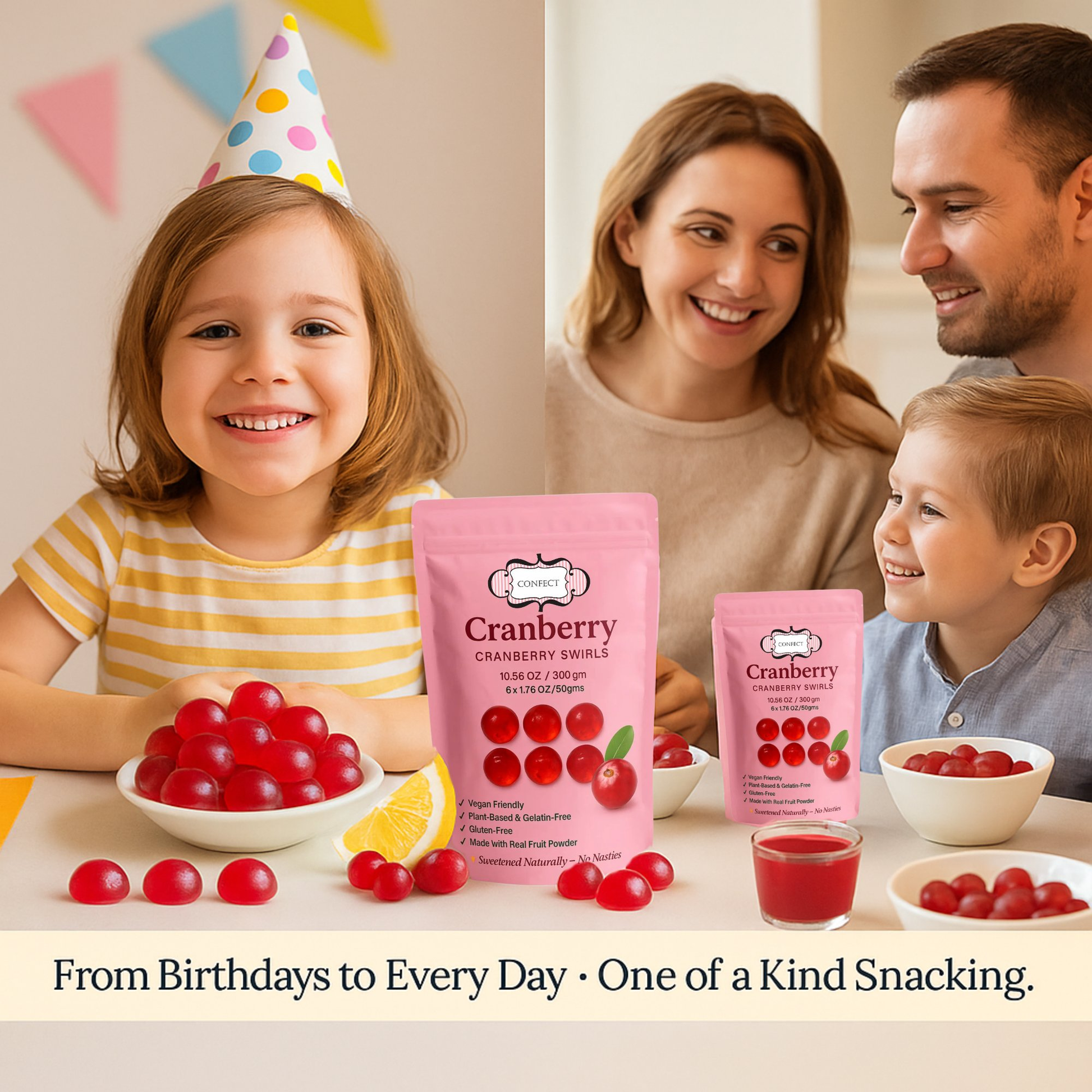Confect Cranberry Swirls Gummies