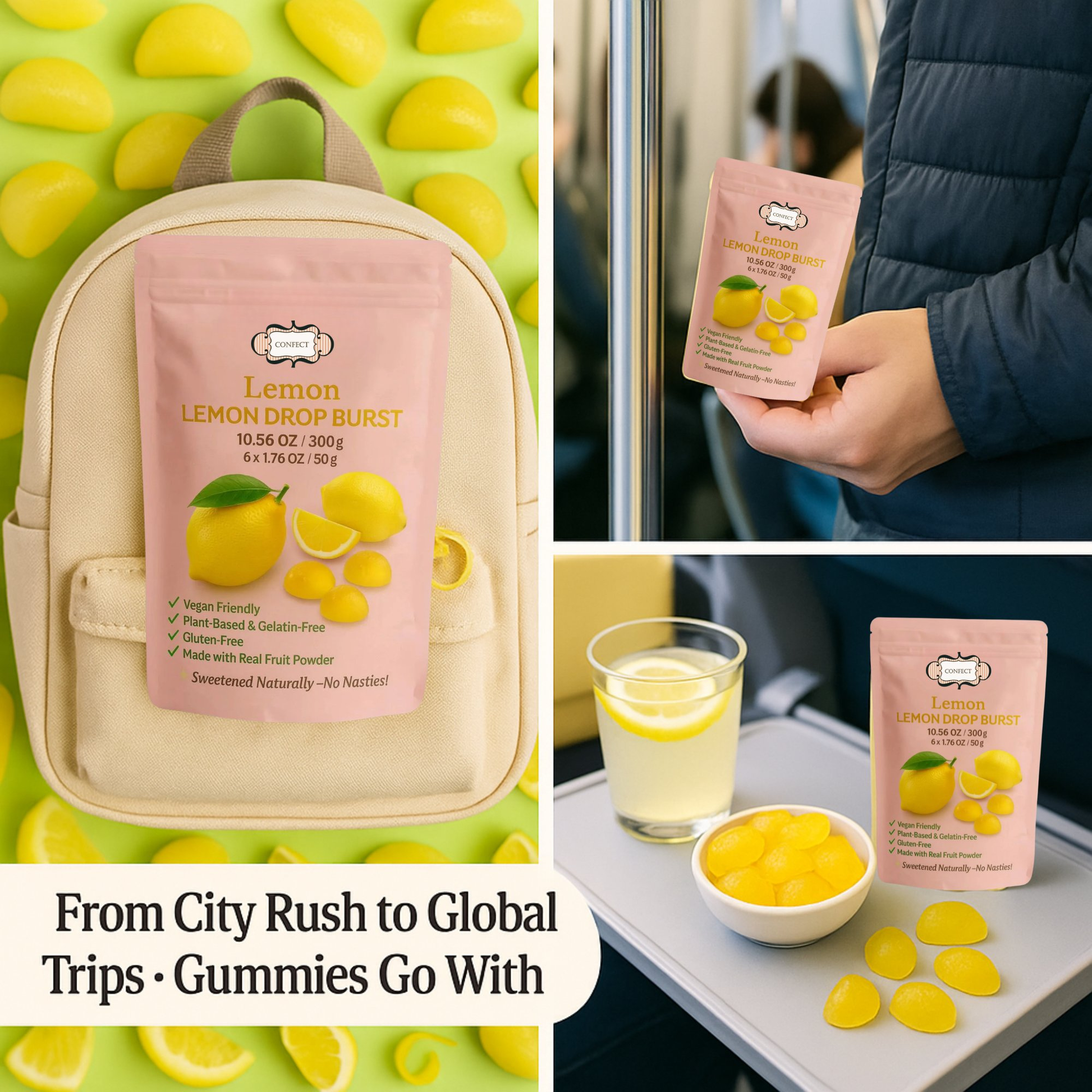 Confect Lemon Drop Burst Gummies