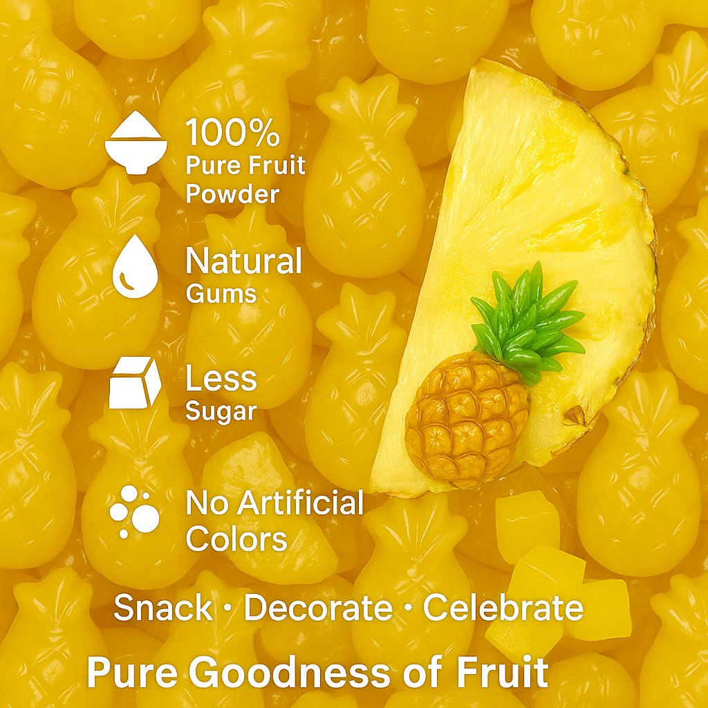 Confect Pineapple Power Pop Gummies