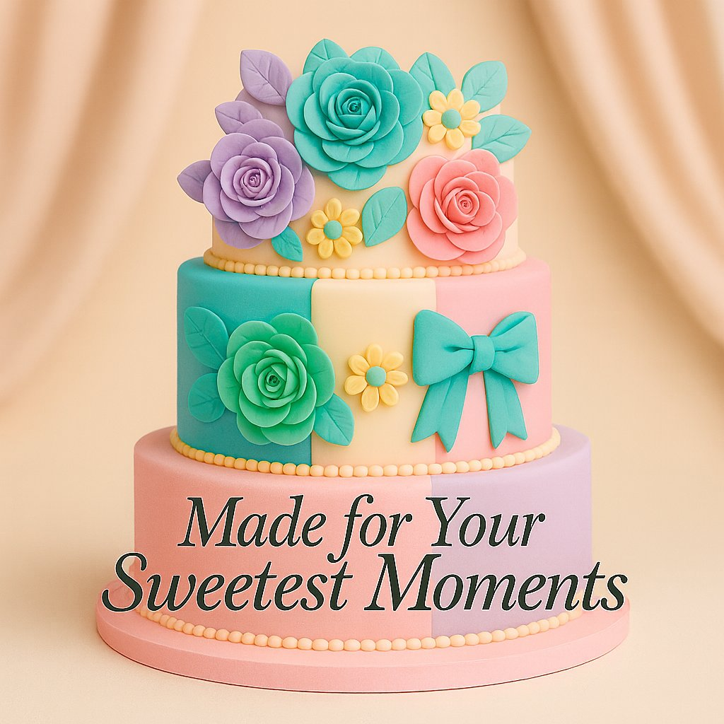 Confect Multipack of Lavender, Electric Blue, Skin and Old Rose Sugarpaste 22