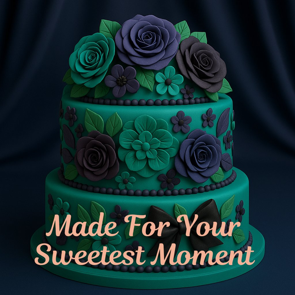 Confect Multipack of Emerald Green, Black, Navy Blue and Purple Sugarpaste 25