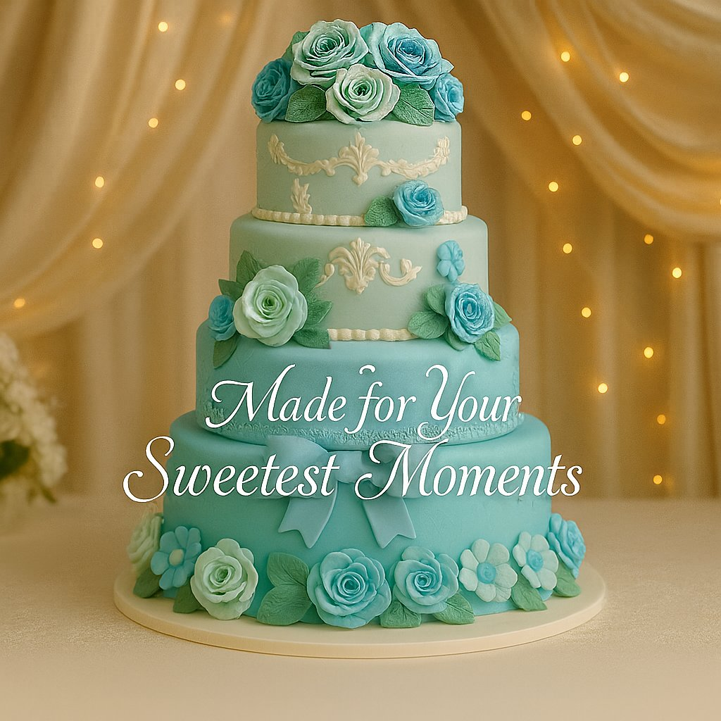 Confect Multipack of Baby Blue, Electric Blue, Ivory and Teal Sugarpaste 11