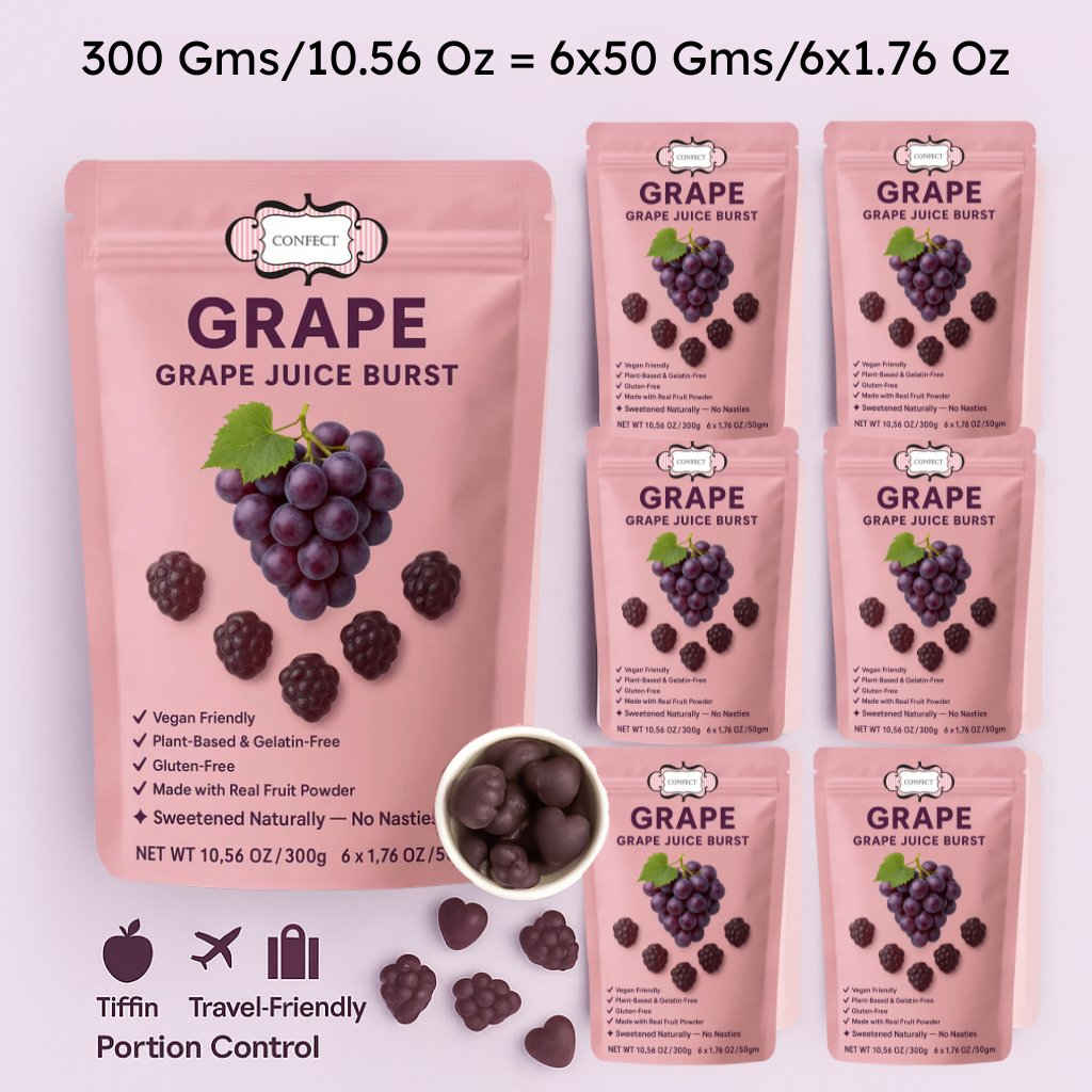 Confect Grape Juice Burst Gummies