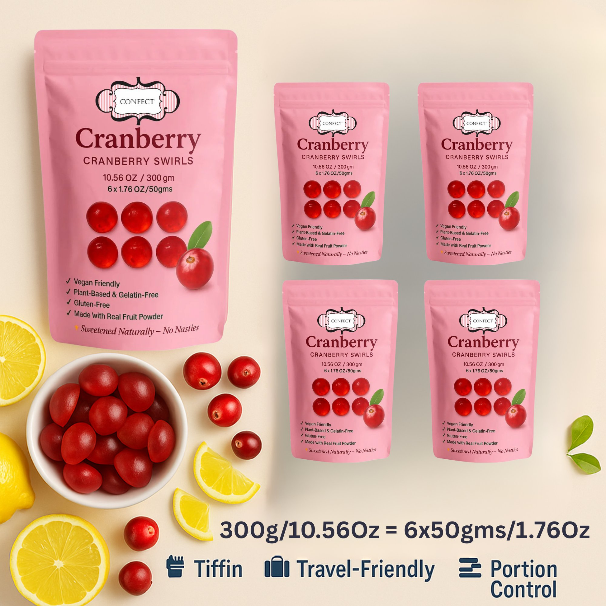 Confect Cranberry Swirls Gummies