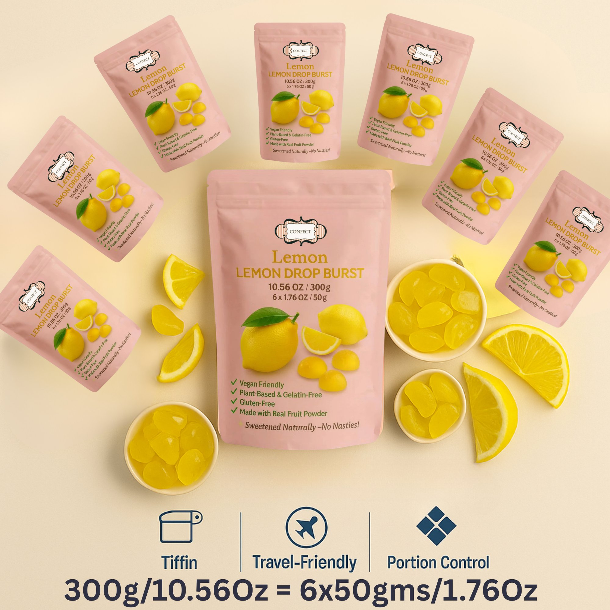 Confect Lemon Drop Burst Gummies