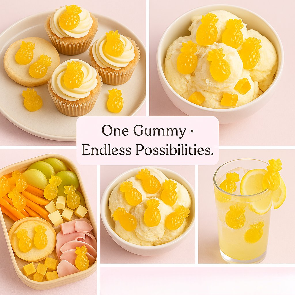 Confect Pineapple Power Pop Gummies