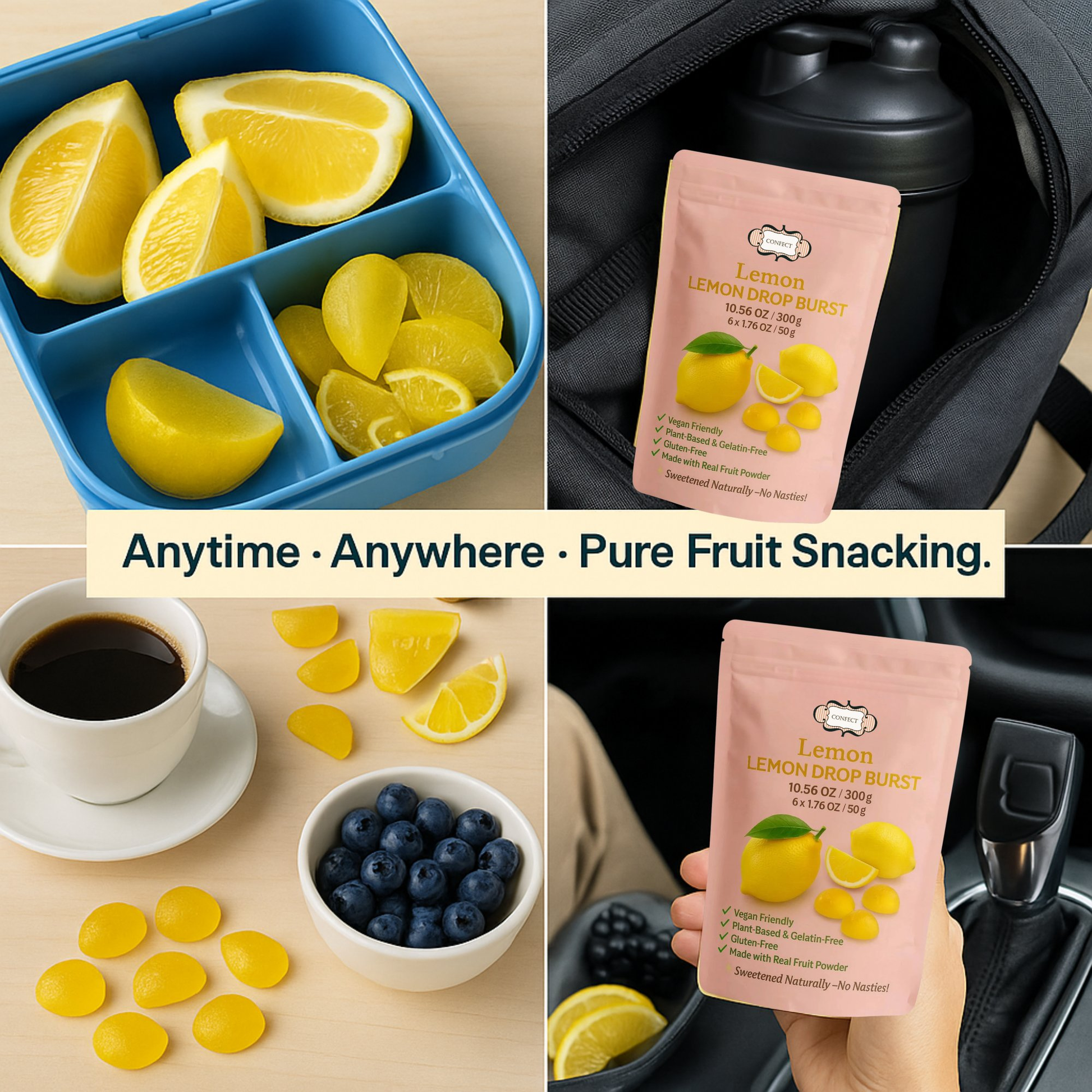Confect Lemon Drop Burst Gummies