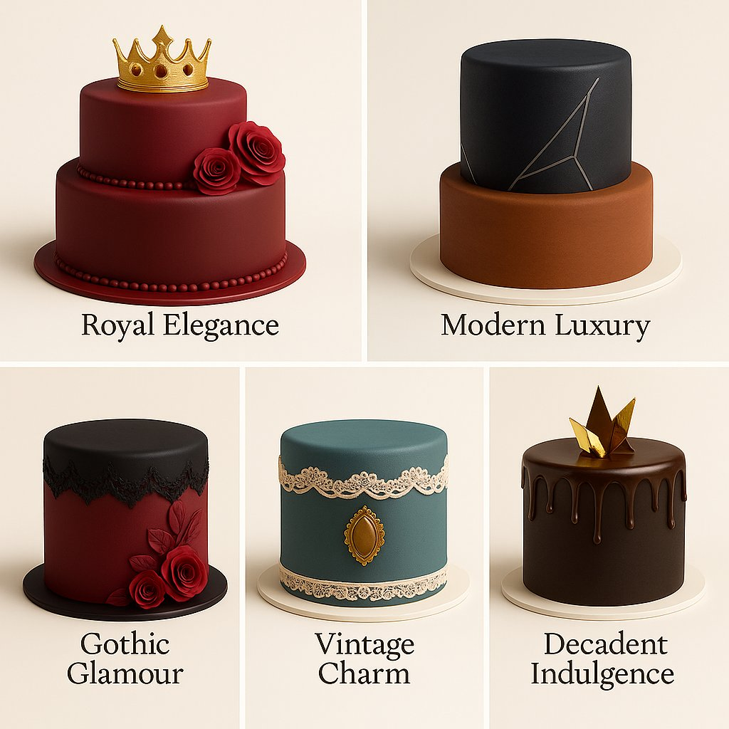 Confect Multipack of Royal Blue, Brown, Black and Red Sugarpaste 20