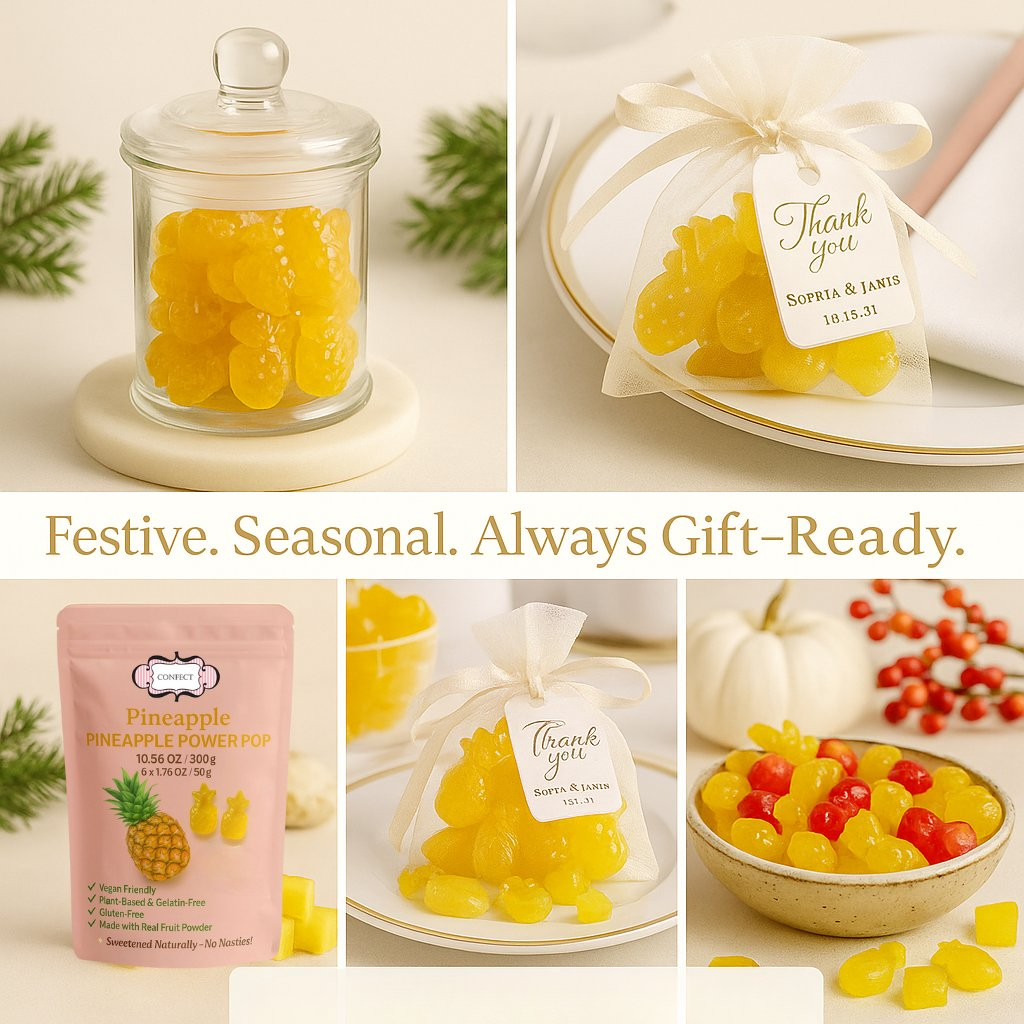 Confect Pineapple Power Pop Gummies