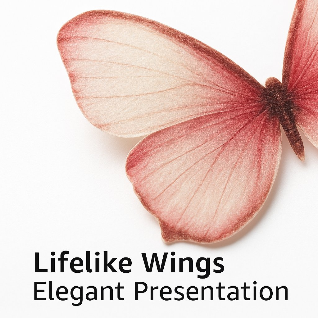 Confect Pink | Pack of 56 Edible Wafer Paper Butterflies